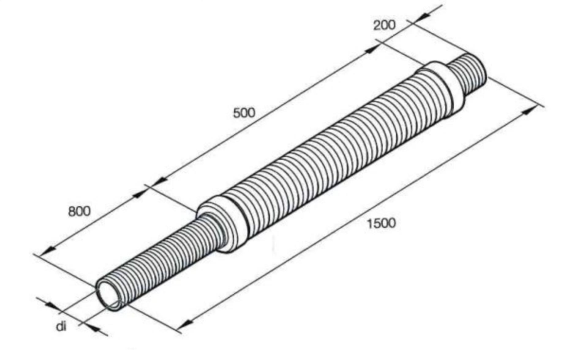 Eberspächer Abgasschalldämpfer V2A flexibel 30 mmØ,1,5 m