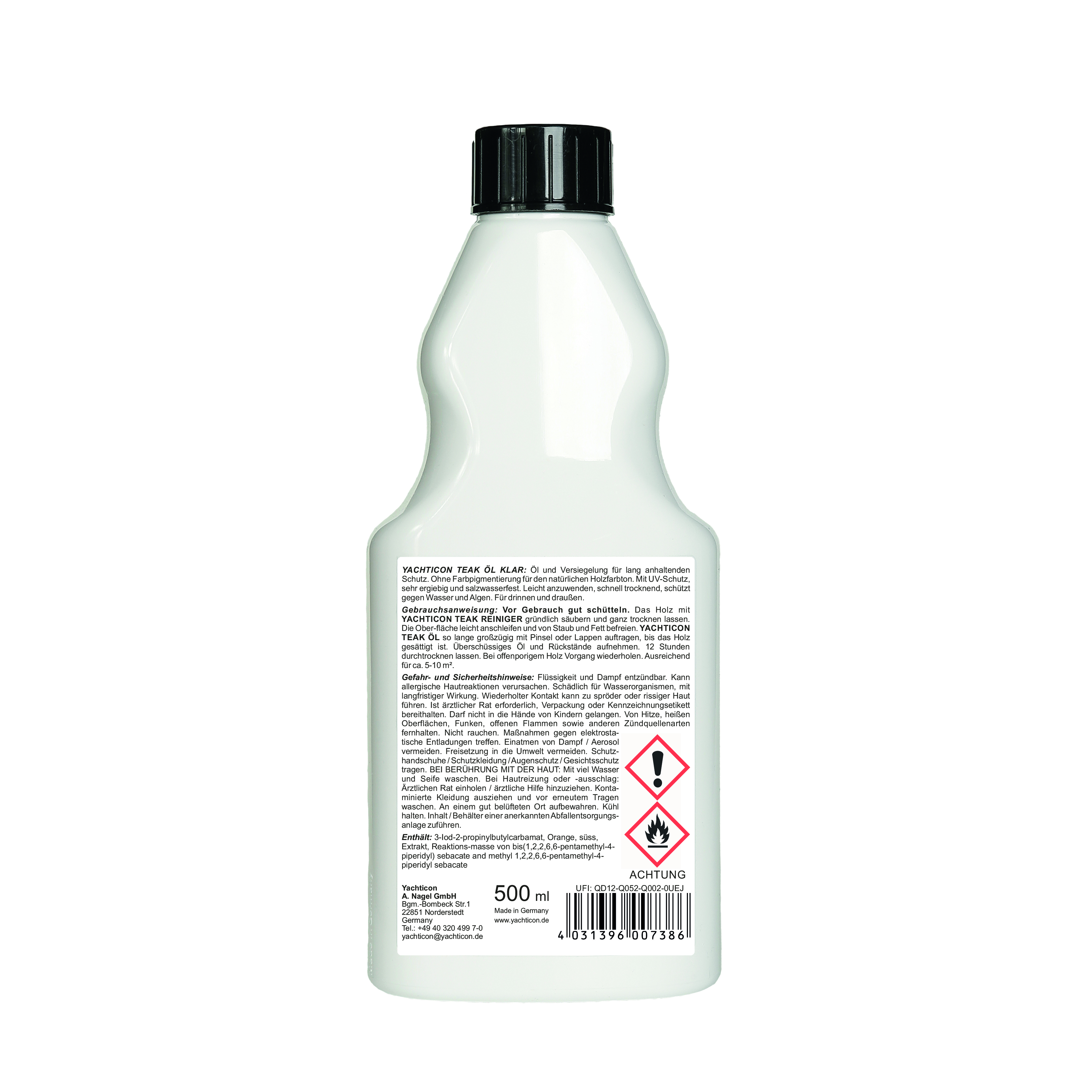 Yachticon Teak Öl Klar, 500 ml