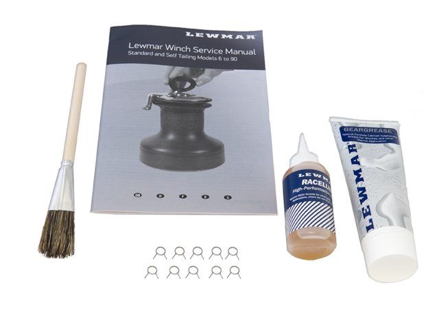 Lewmar Service Pack Federn, Fett, Öl, Anleitung