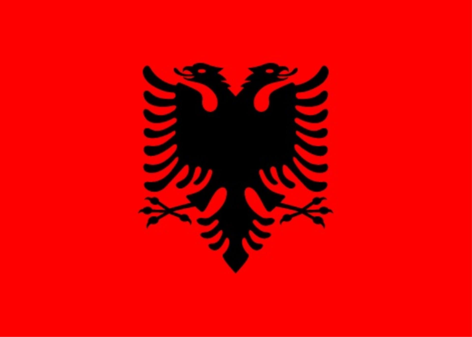 Lindemann Flagge Albanien, 20 x 30 cm
