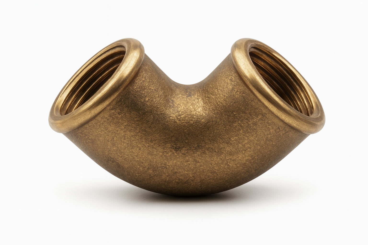 Osculati Messing Winkel 90°, Innengewinde 1/4"