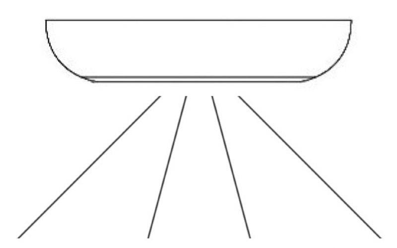 Osculati LED Deckenleuchte mit Touch Schalter, 300 x 53 mm, 58 LED