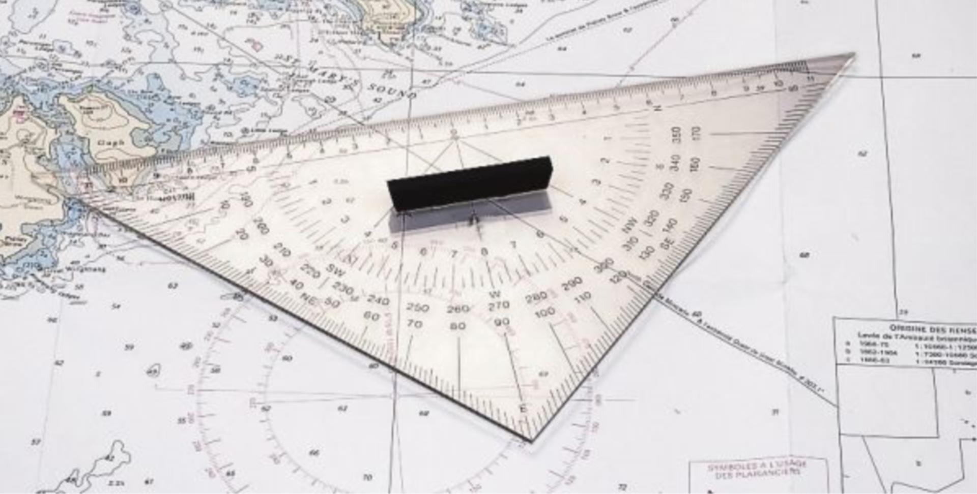 Ecobra Kursdreieck mit Winkeleinteilung klein, 25 cm