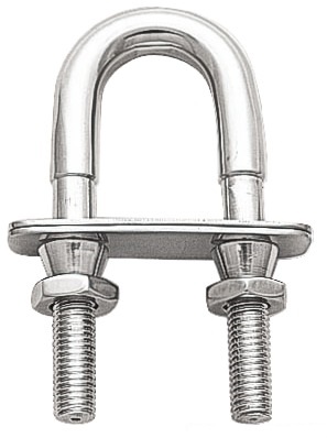 Osculati U-Bolzen 10 mmØ, Diebstahlsicher 100 x 40 mm