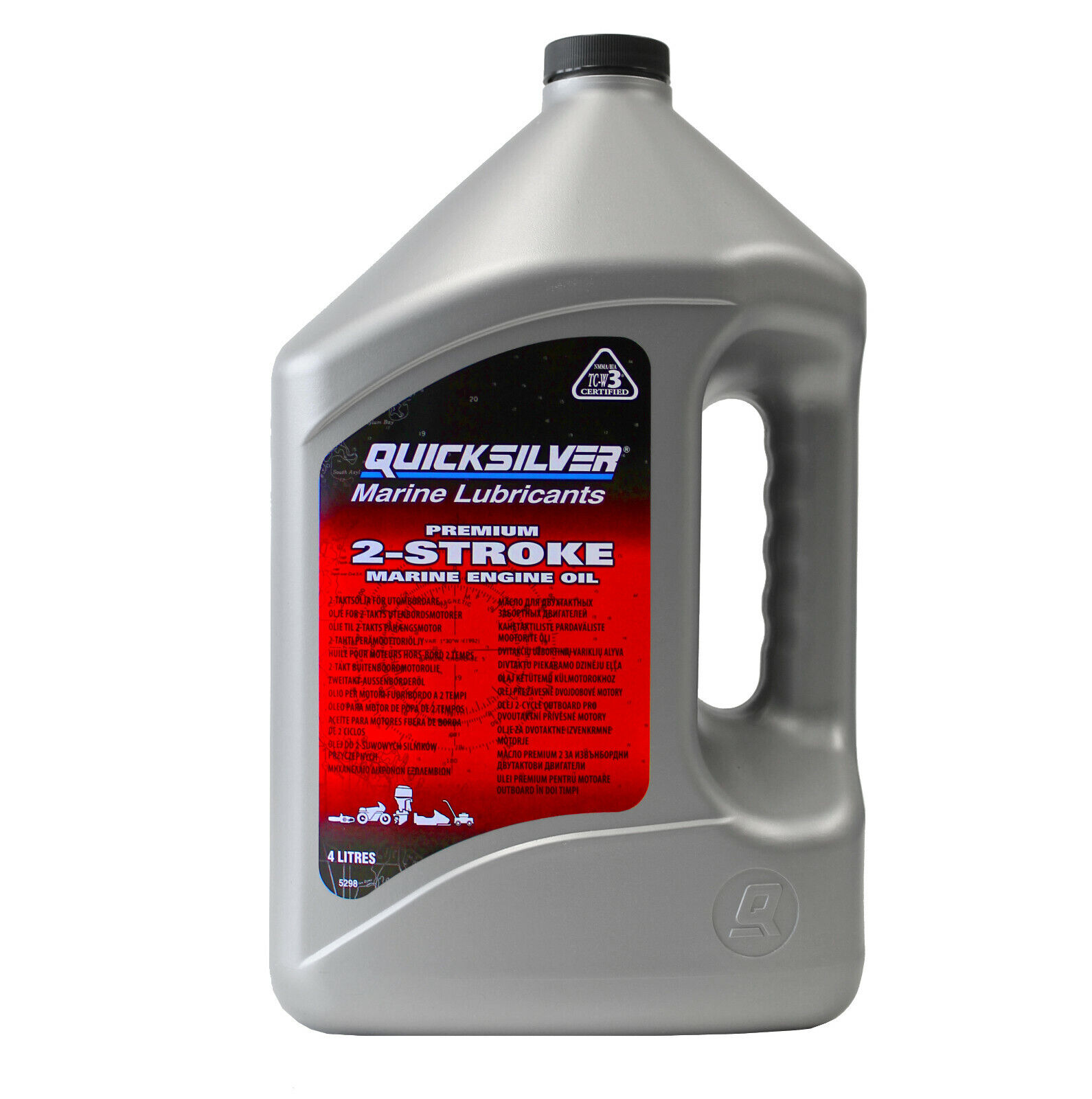 Quicksilver TCW-3 Zweitaktöl, 4 Liter