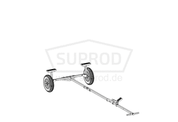 Titaps Suprod TR350 Faltbarer Slipwagen bis 140 kg