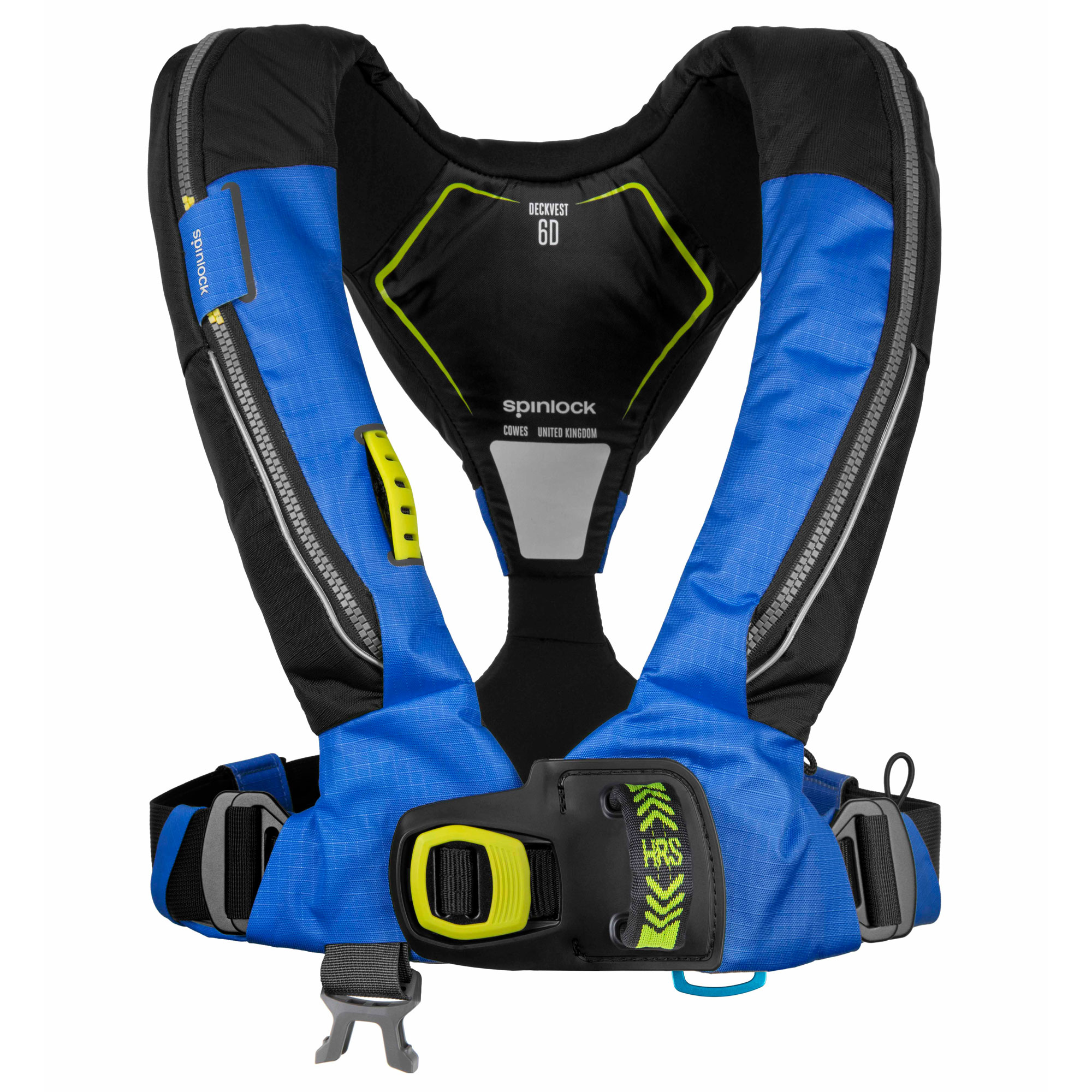 Spinlock Deckvest 6D 170N, pacific blue & black mit HRS System