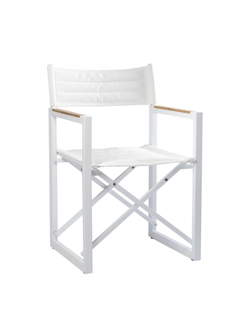 ARC Marine Regiestuhl The Square Aluminium weiß