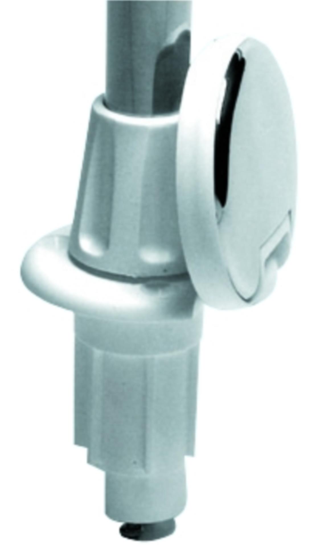 Osculati Lampenmast Edelstahl 100 cm (Einbau), schwarzes Rundumlicht Osculati Lampenmast Edelstahl 100 cm (Einbau), schwarzes Rundumlicht