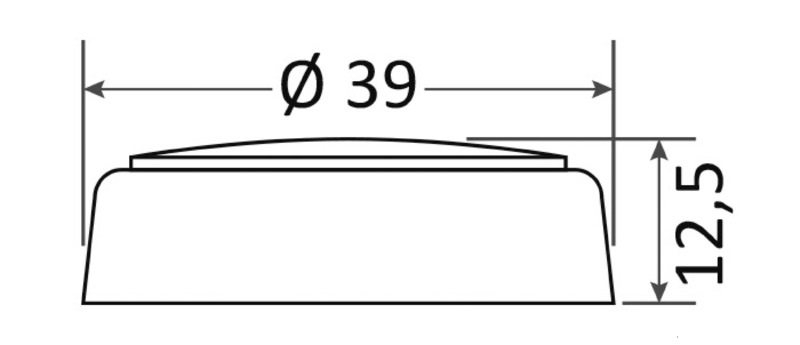 Osculati LED Orientierungslicht 6 LED blau, 10 Lumen