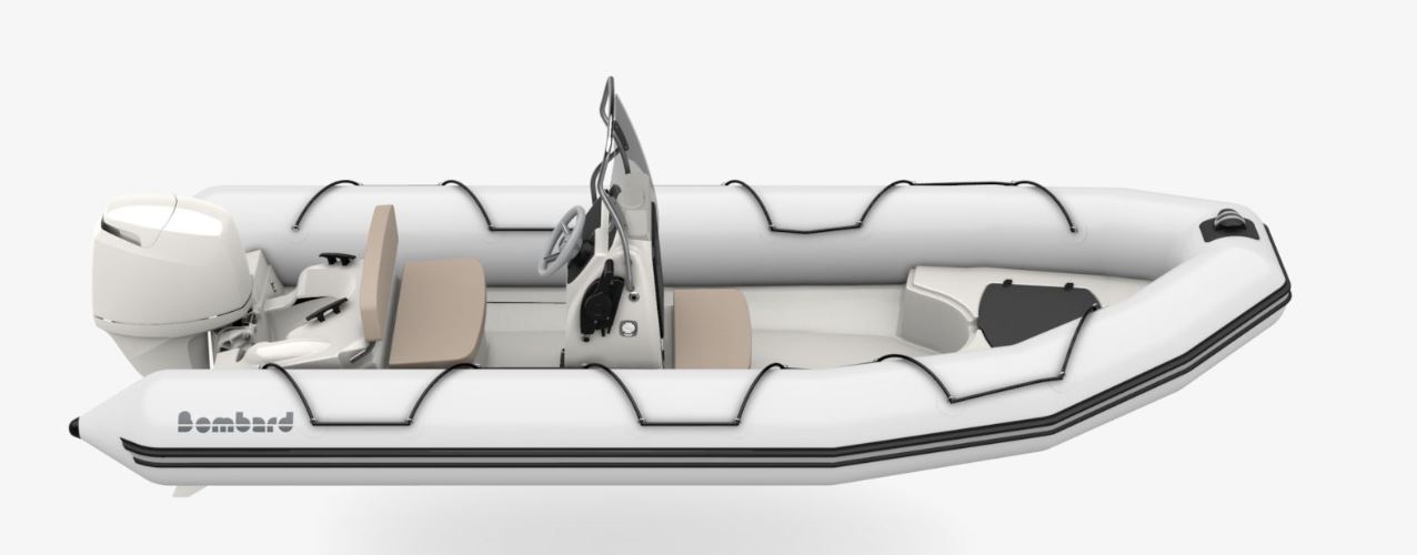Bombard Sunrider 550 NEO hellgrau / Polster sand