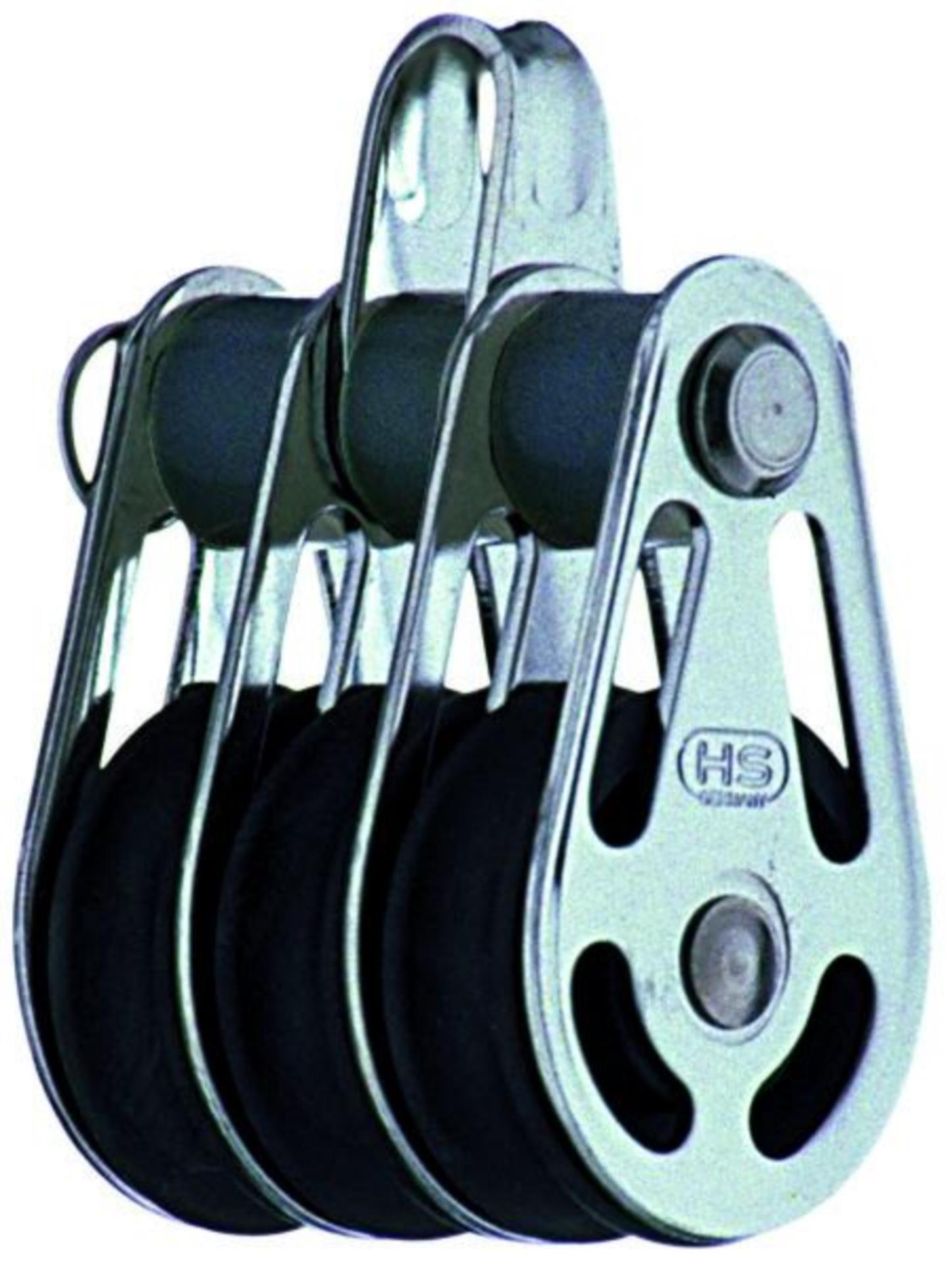 Sprenger Gleitlager-Block 6 mm - 3 Rollen, Bügel