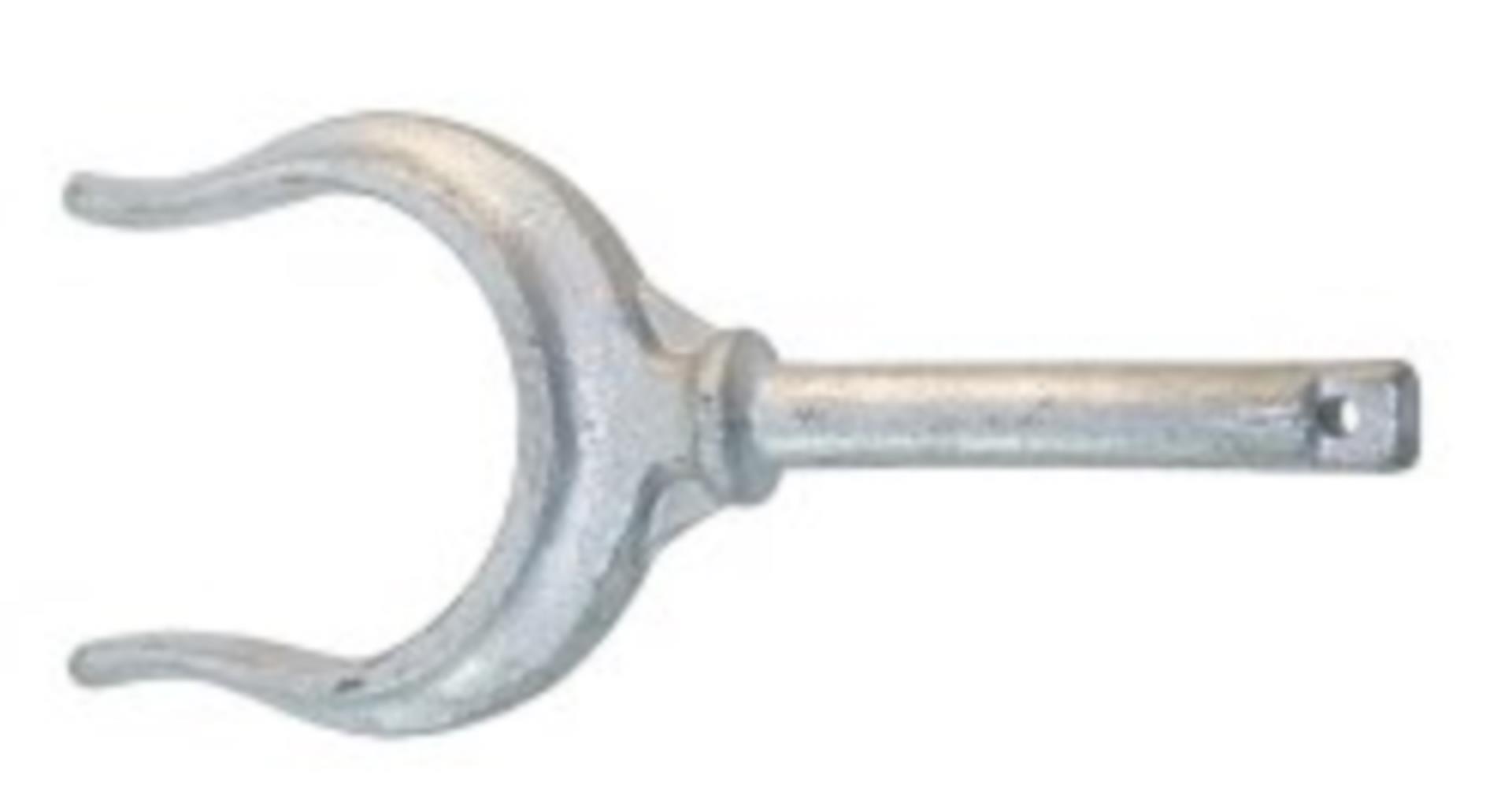 Lindemann Rudergabel Temperguss verzinkt 50 mmØ