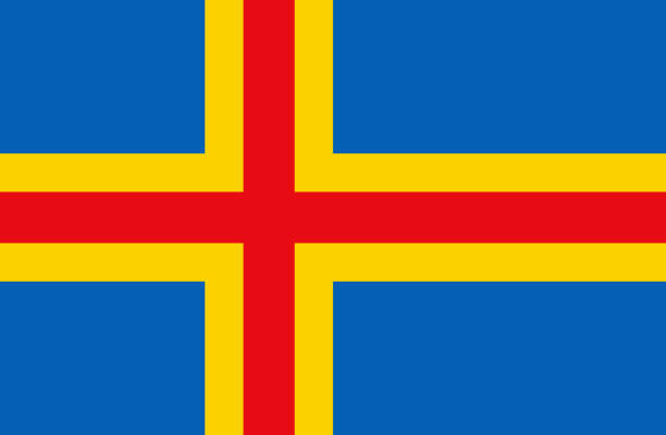 Lindemann Flagge Äland, 20 x 30 cm