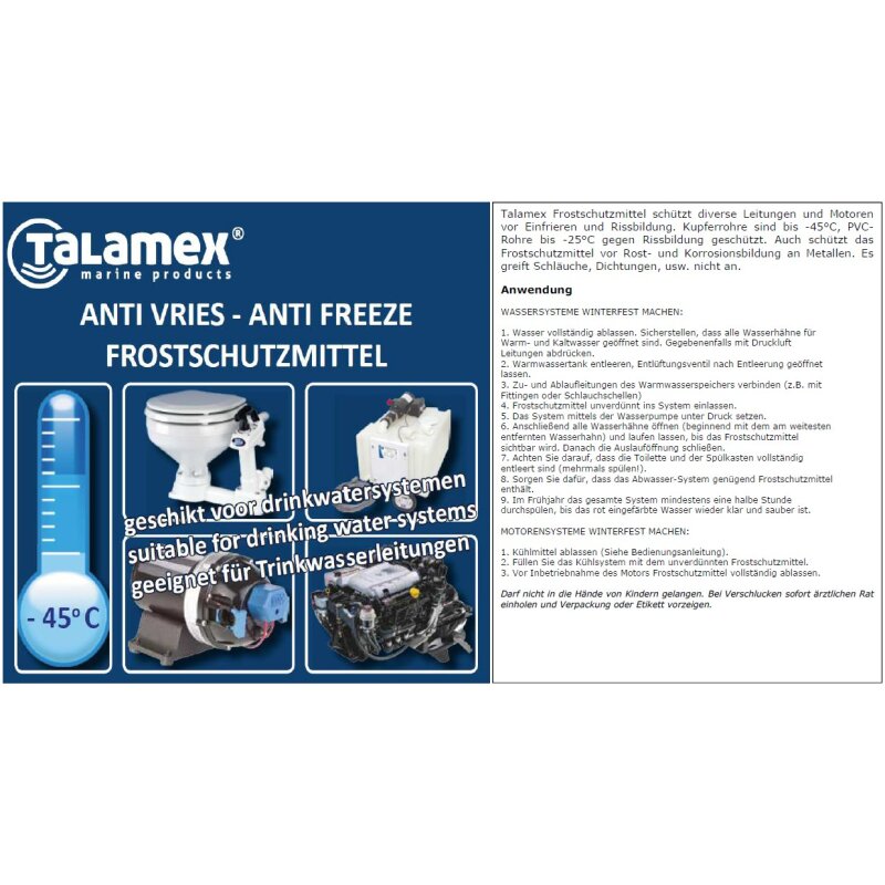 Talamex Frostschutzmittel Talamex, 5 Liter