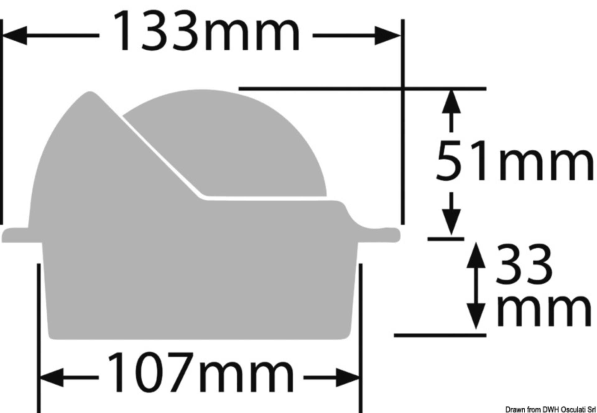 Ritchie Kompass Voyage 3" weiss, Einbau Ritchie Kompass Voyage 3" weiss, Einbau