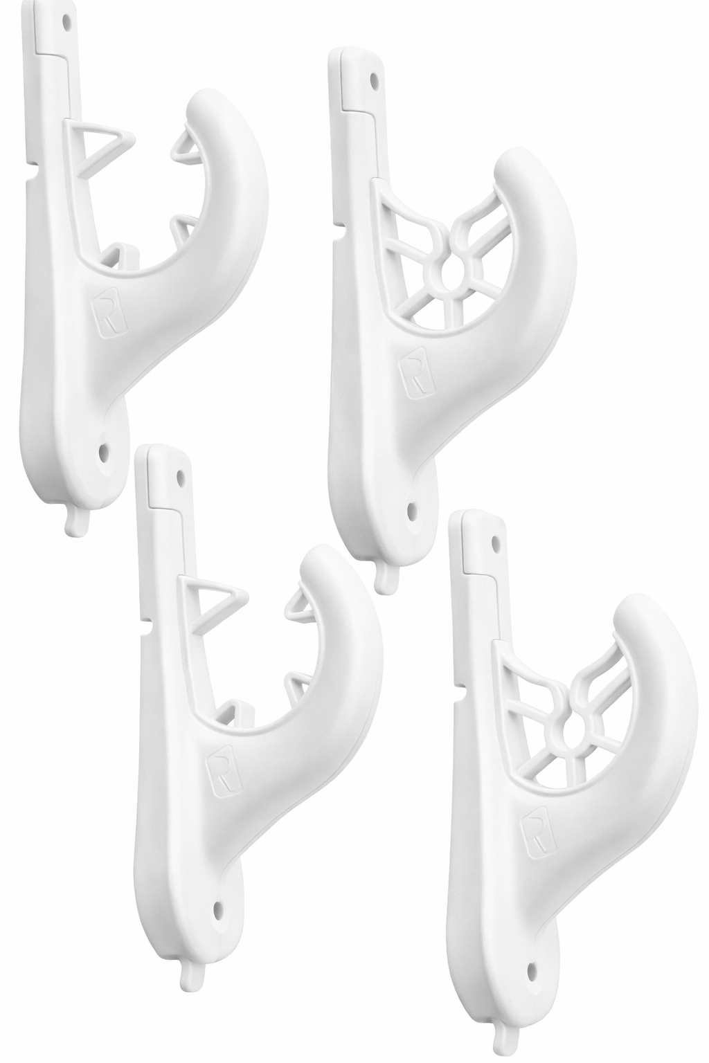 RAILBLAZA RodRak, Angelrutenhalter (universell einsetzbar) Paar weiß