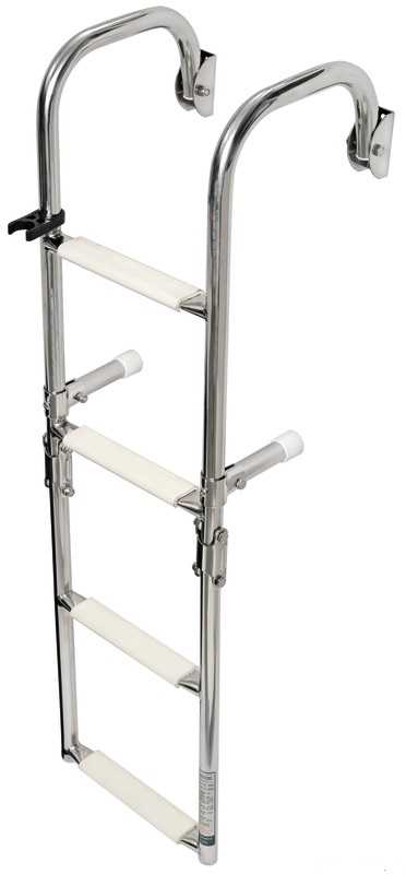 Osculati Klapp Badeleiter Edelstahl 3-Stufig, 670 x 260 mm