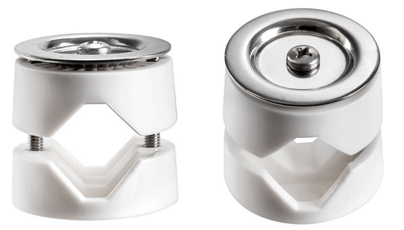 Osculati Rohrklemme für Easy Fenderkorb, Edelstahl (22 / 30 mmØ)