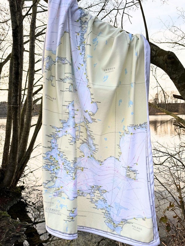 Nautischer Verlag NV Badehandtuch Ostsee 100 x 150 cm