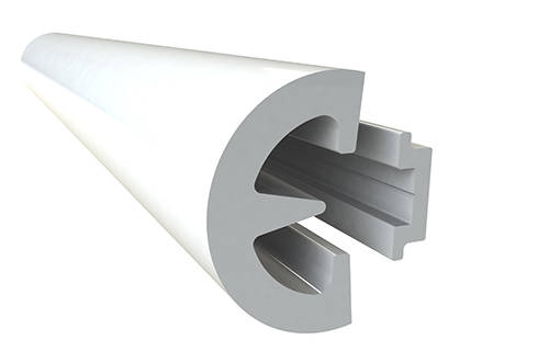 Wilks Scheuerleiste PVC BUMP 53, Weiss 