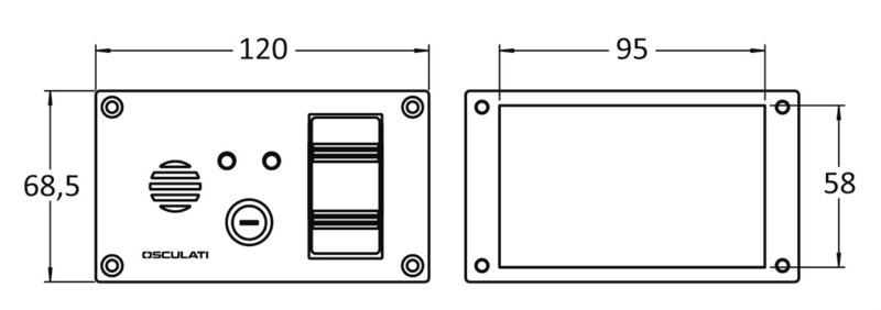 Osculati Schalttafel für Bilgenpumpen Osculati Schalttafel für Bilgenpumpen