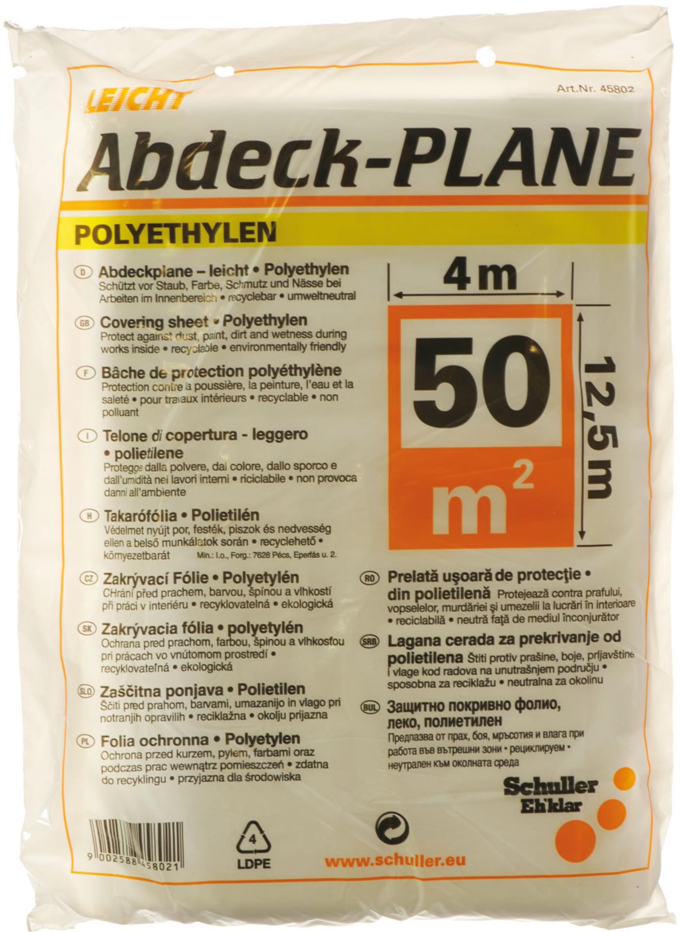 Yachticon Abdeckplane, 4 x 12,5 Meter