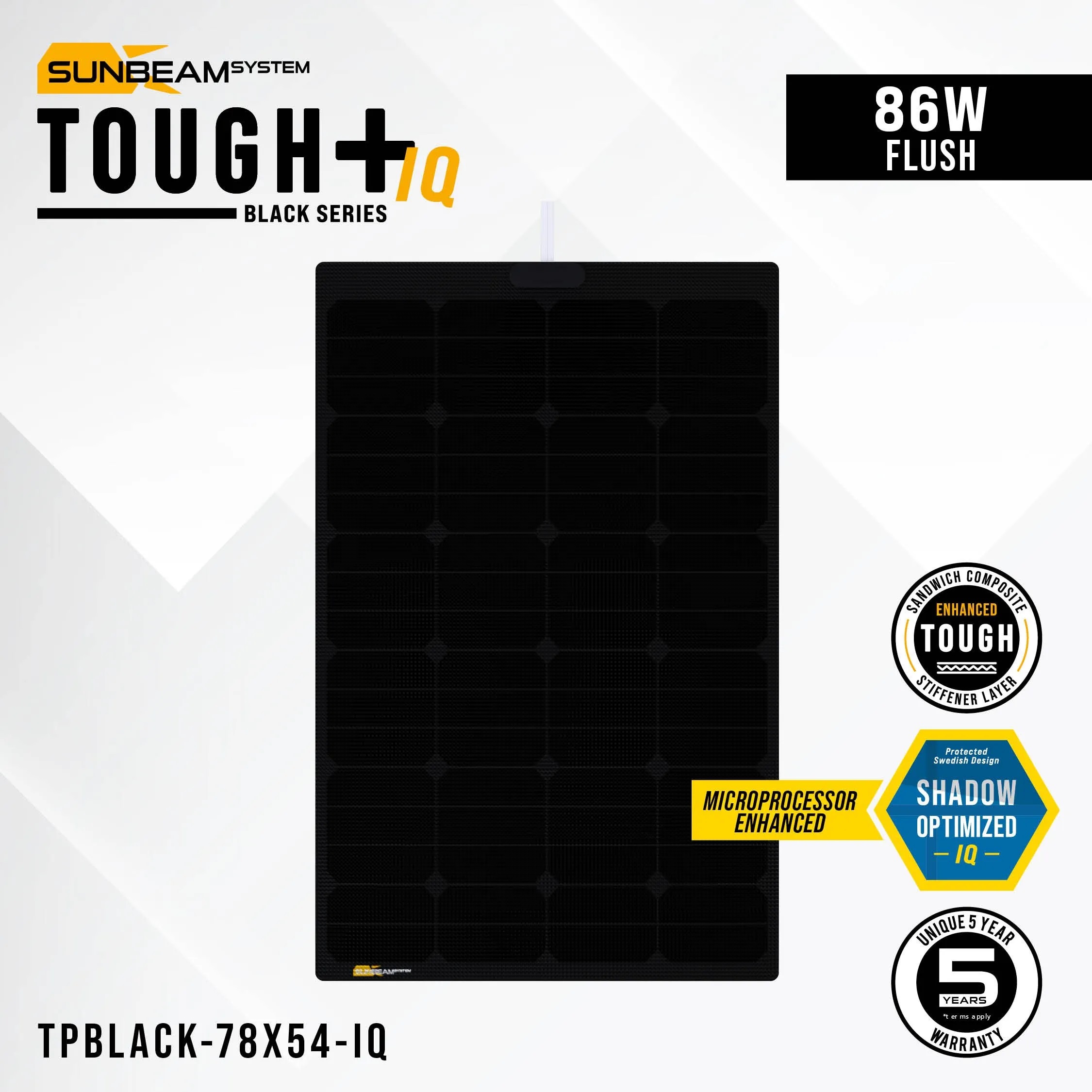 SUNBEAMsystem Solarpanel Tough G8 Performance IQ 86 W, schwarz