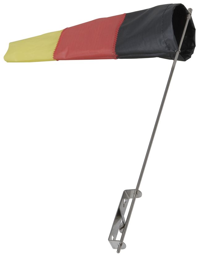 Lindemann Windsack / Flögel 100 mmØ, schwarz / rot / gelb