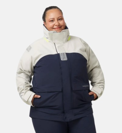 Crazy4Sailing C4S Bergen II, Jacke silver/navy, Extra-Weit, XXL+