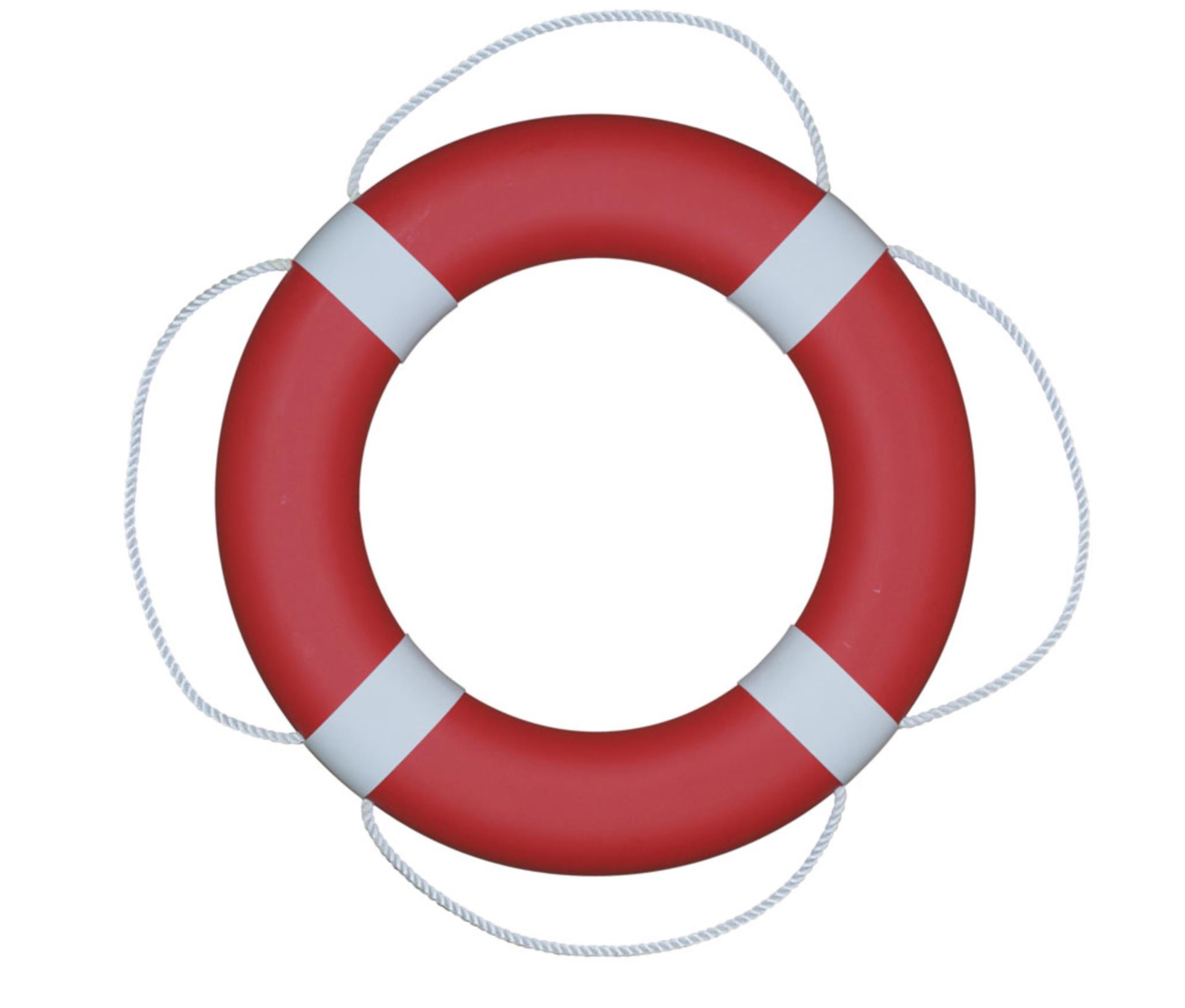 Gotthardt Rettungsring FP380 Rot mit weißen Mannschetten