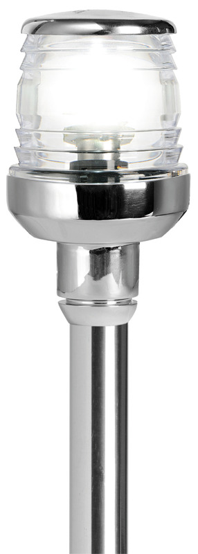 Osculati Classic LED Lampenmast Edelstahl, klappbar 60 cm (weißes Licht)