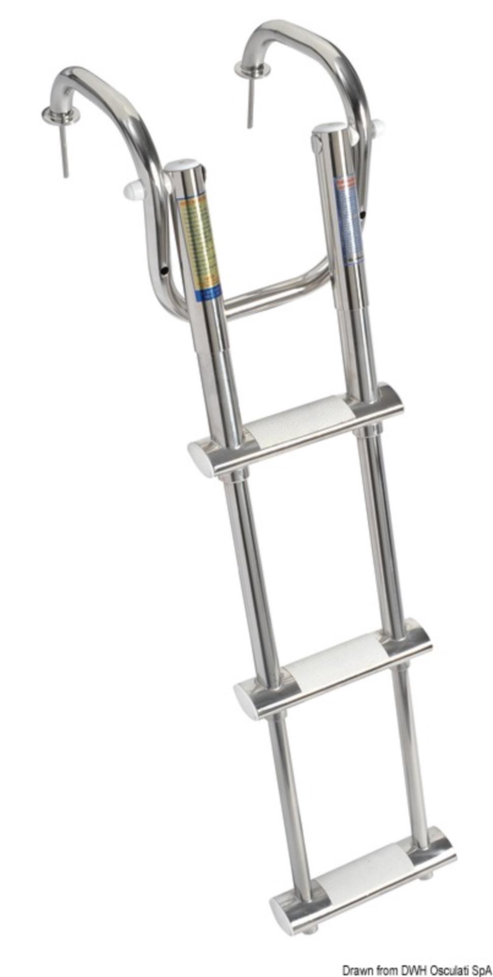 Osculati Badeleiter kompakt, 3 Stufen (820 / 437 mm x 350 mm)