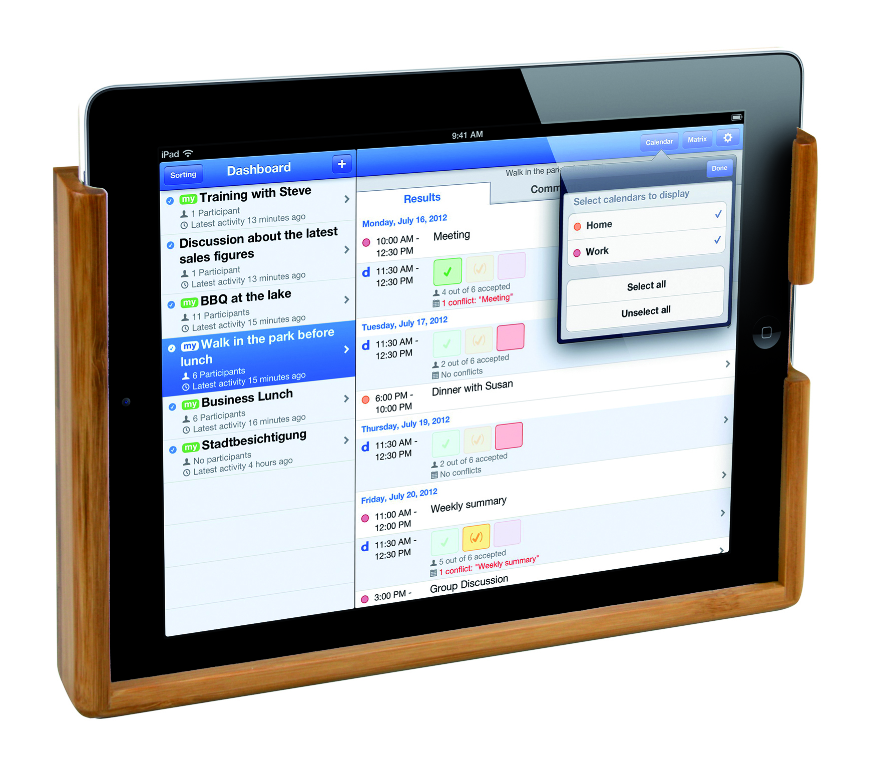 Bamboo Bambus Tablethalter 