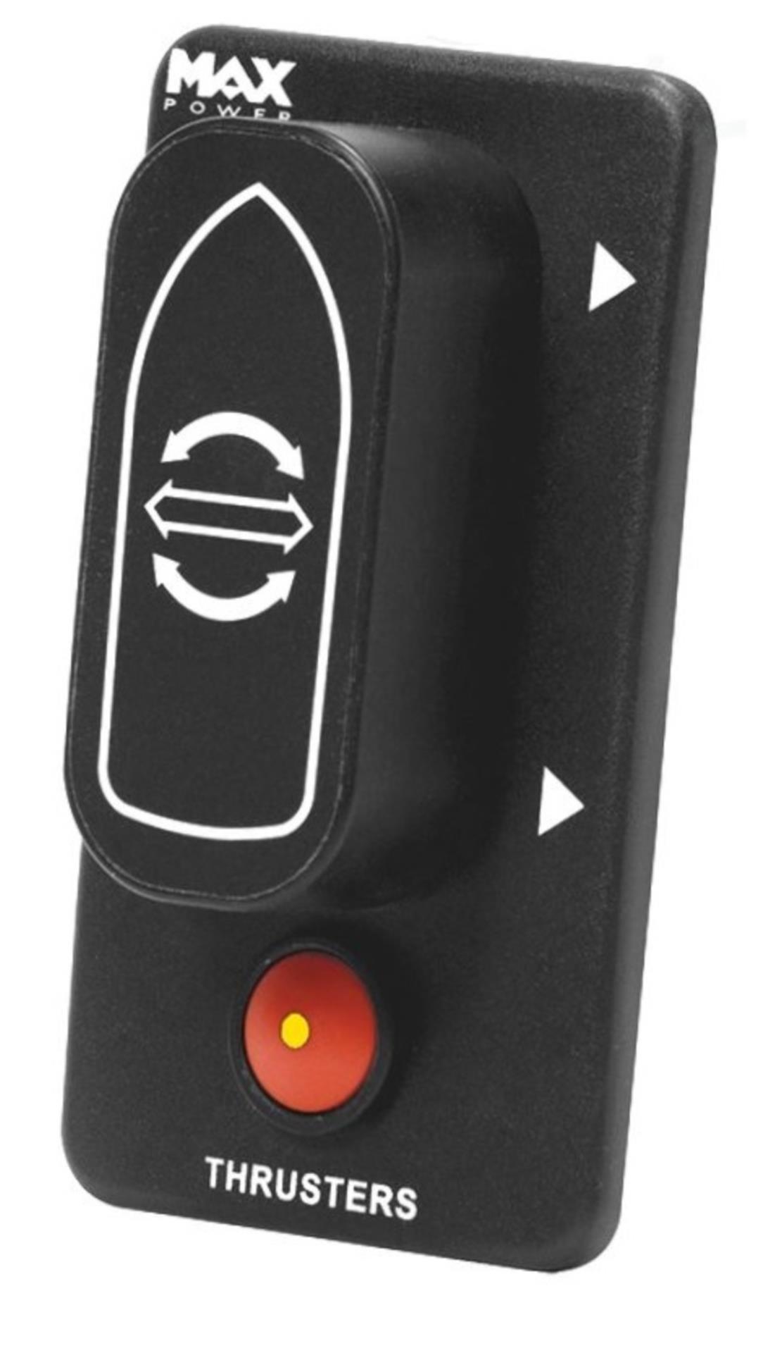 Max Power “Schiffchen“ Bedienpanel für Bug- und Heckstrahler, schwarz