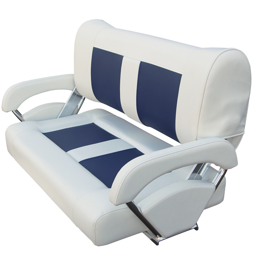 Springfield Marine Sitzbank Double-Flip-Back, weiss / blau