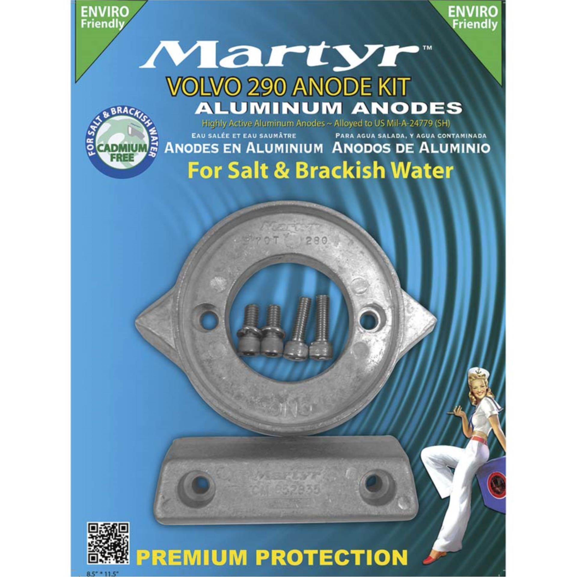 Aluminium Anodenkit für Volvo AQ 290