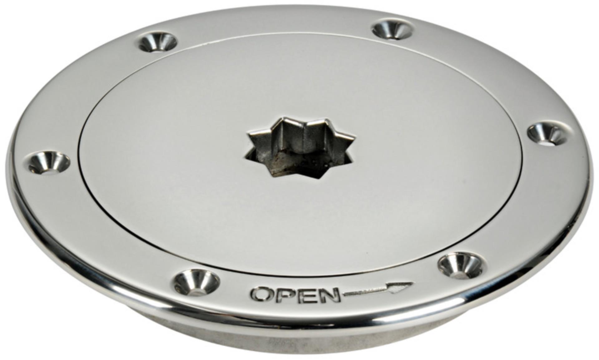Osculati Inspektionsdeckel, Edelstahl 95/141mm Ø