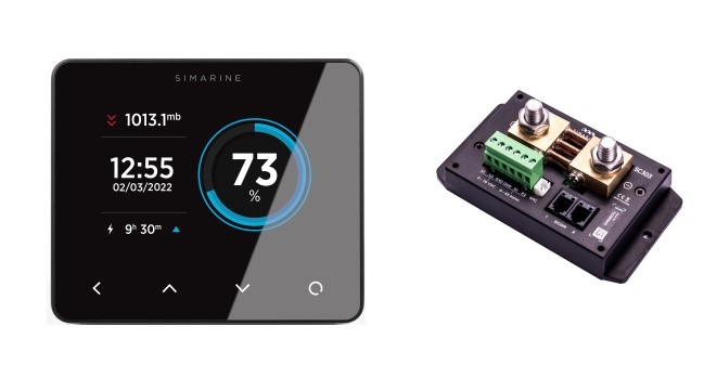 Simarine Pico One Paket Aufbau, Aluminium schwarz