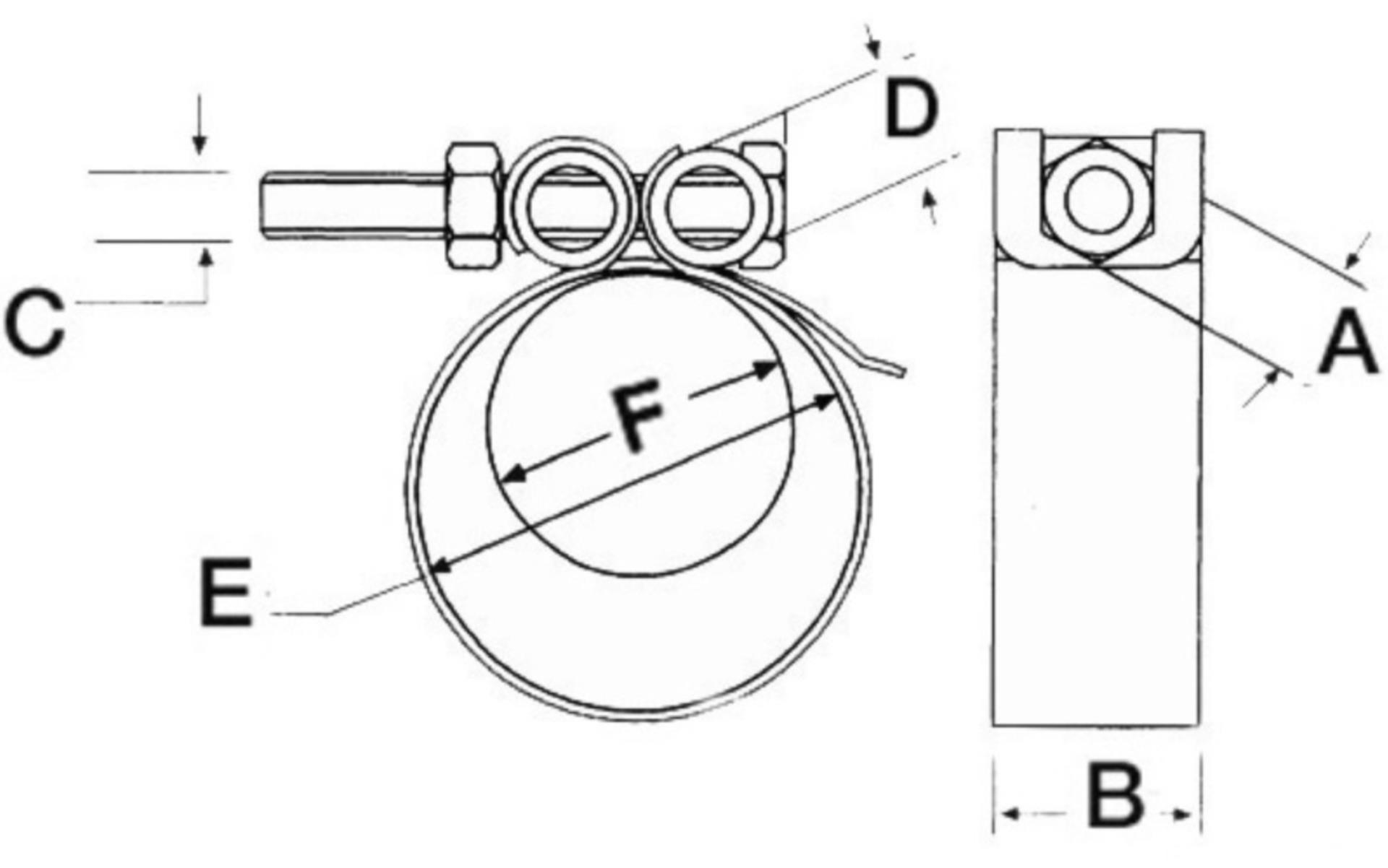 Osculati Schlauchschelle Edelstahl Heavy Duty, 142 - 154 mmØ Osculati Schlauchschelle Edelstahl Heavy Duty, 142 - 154 mmØ