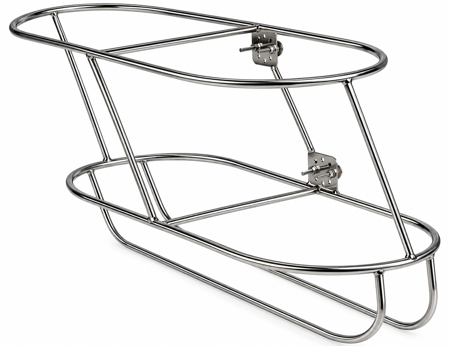 Marinetech Fenderkorb 2-fach, schräg rechts 830 x 415 mm für 300 mmØ Fender
