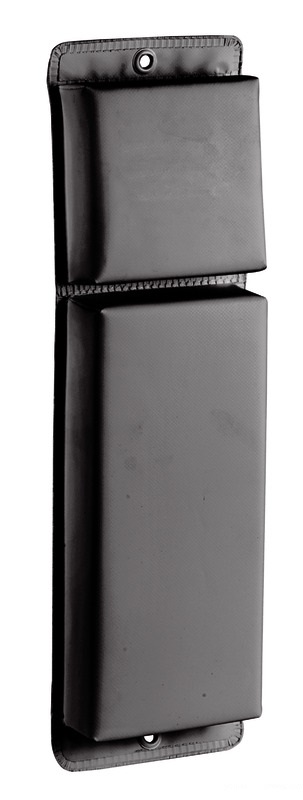 Osculati Flacher Fender aus PVC, schwarz 87 x 16,5 cm