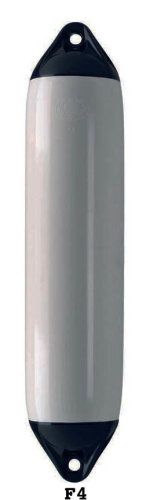 Polyform AS Polyform Fender F2 grau mit schwarzer Kappe, 220 x 610 mm