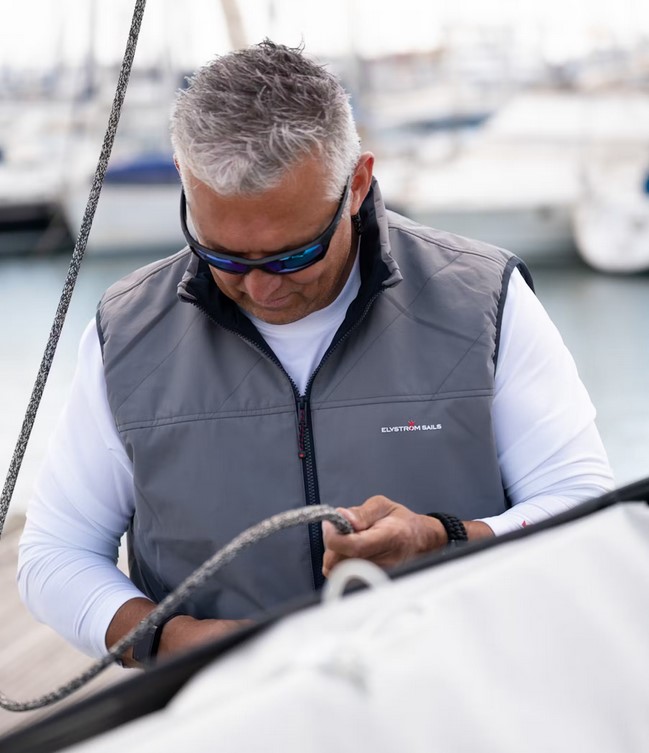 Elvstrom Elvstrøm Weste "New York 71" grau, Größe XL