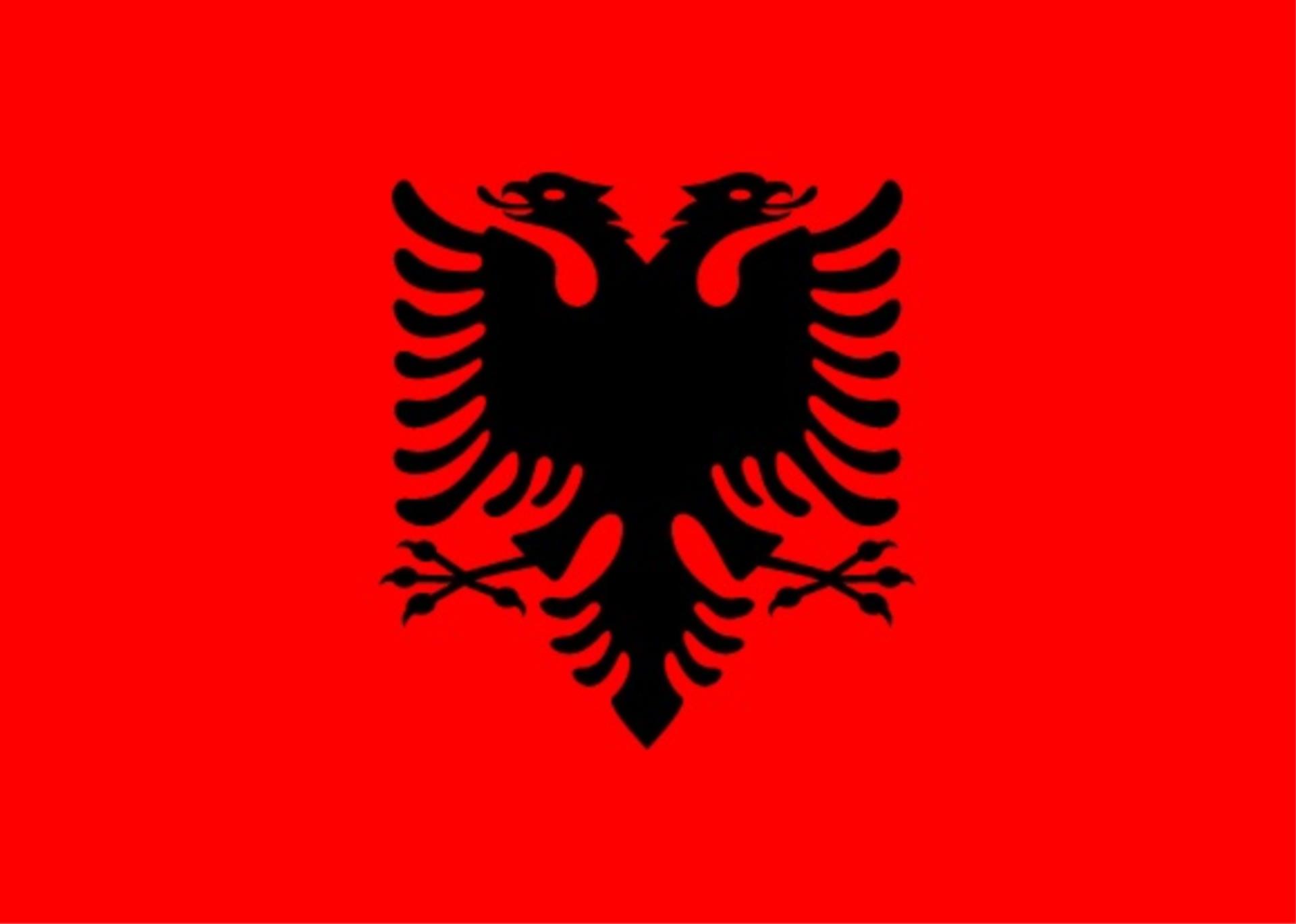 Flagge Albanien 20 x 30cm