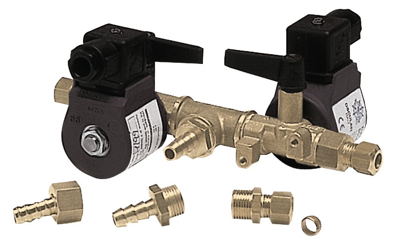 Osculati Elektrischer Kraftstoff Absperrhahn, Doppel  Osculati Elektrischer Kraftstoff Absperrhahn, Doppel