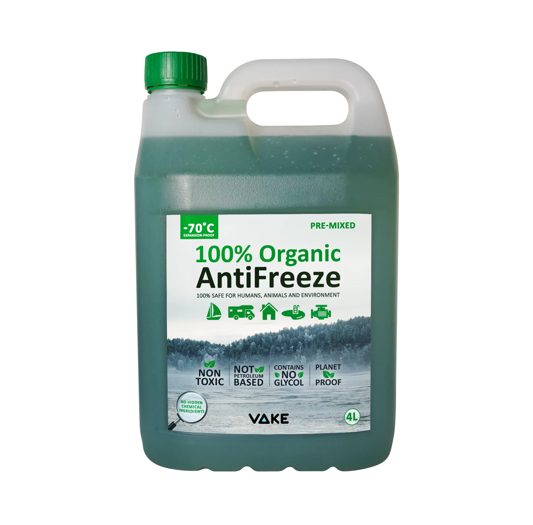 VAKE Frostschutzmittel, 4 Liter (100% biologisch)