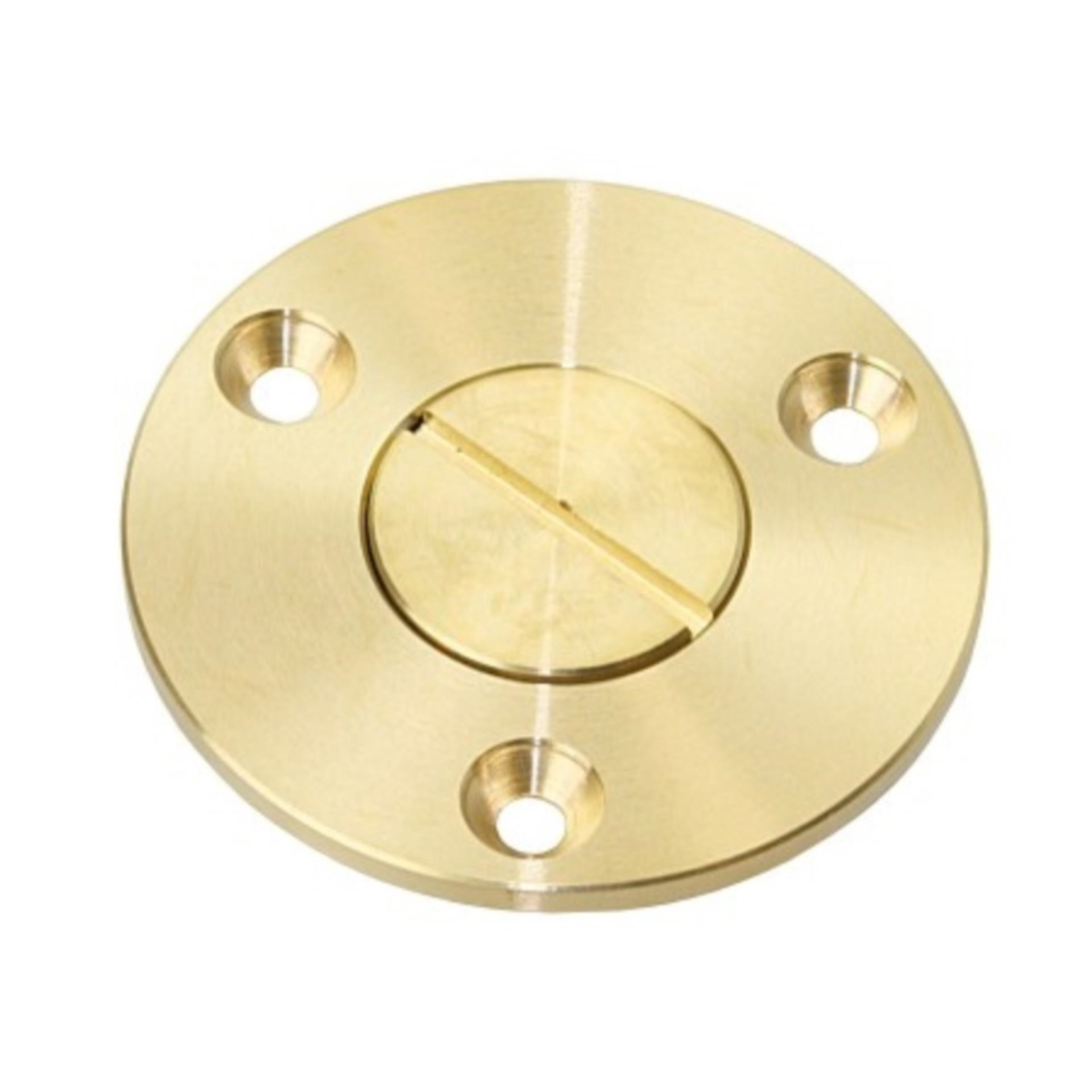 Lindemann Lenzstopfen Messing, 55 mmØ