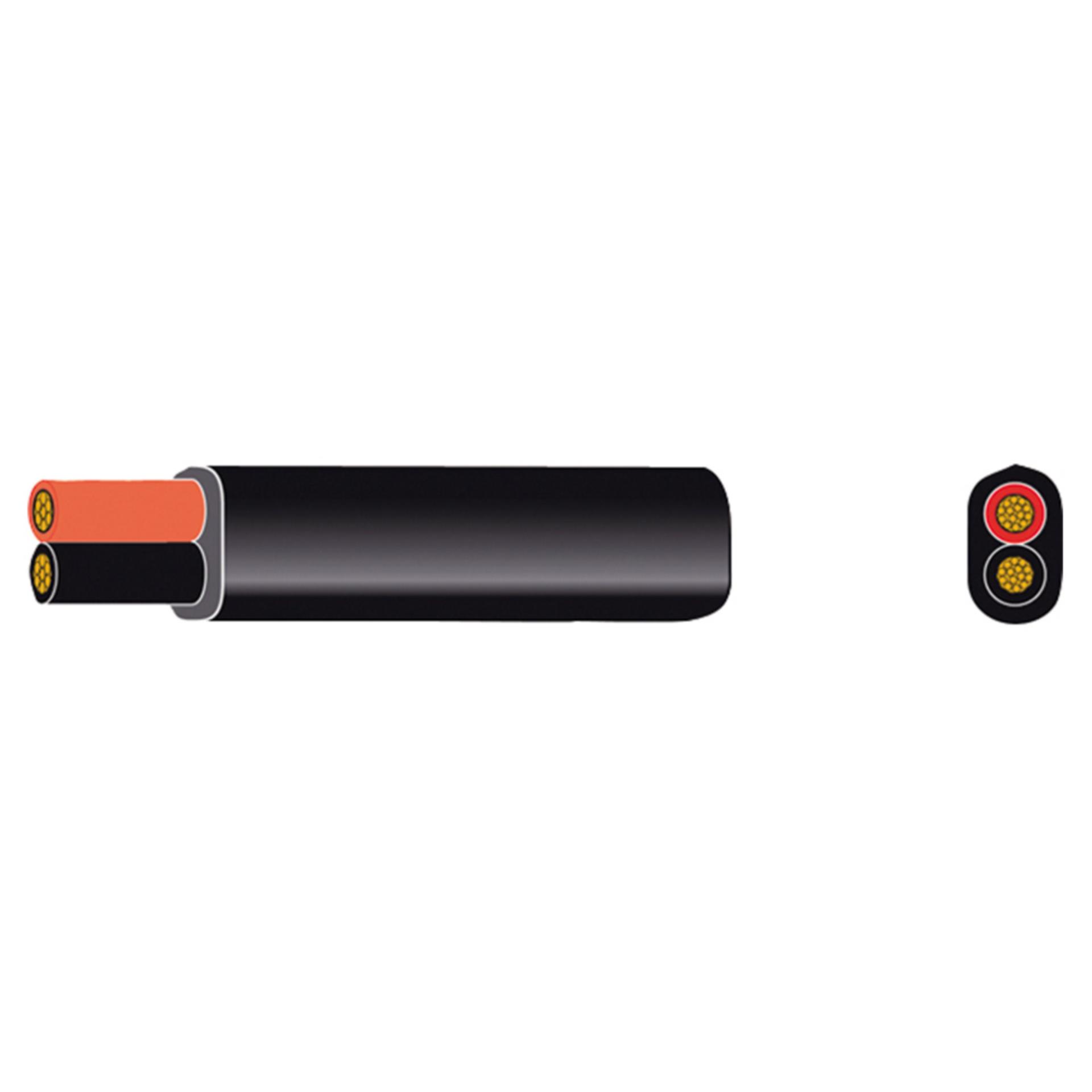 Talamex PVC Elektrokabel, flach 2 x 0,75 mm², 5 Meter