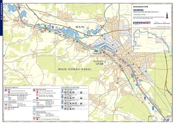 Kartenwerft Binnen Atlas 12, Main und Main-Donau-Kanal Kartenwerft Binnen Atlas 12, Main und Main-Donau-Kanal